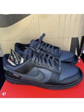 NEW Nike Dunk Low GTX Gore-Tex Triple Black Anthracite HQ2053-001 Size 9